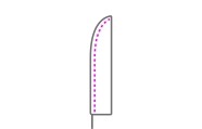 Pro-Printing | Beachvlag - Mastzijde links